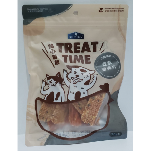 TreatTime台灣手工小食芝麻雞胸片90g