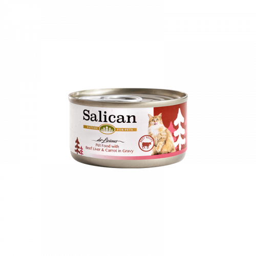 Salican - Pet Food with Beef Liver & Carrot in Gravy 牛肝、紅蘿蔔（肉汁）- 85g