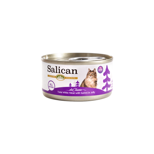 Salican - Tuna White Meat With Surimi In Jelly白肉吞拿魚、蟹柳（啫喱） - 85g