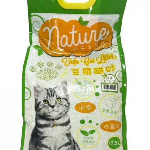 Nature - 天然豆腐貓砂-綠茶味 17.5L