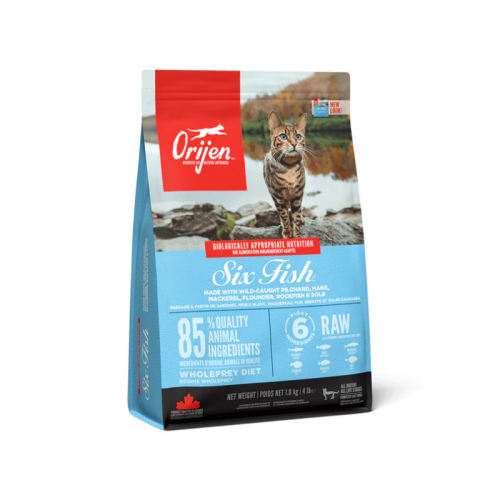 Orijen渴望 無穀物六種魚全貓糧 1.8KG