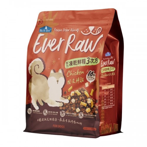 BLUE BAY - 倍力 Ever Raw全犬狗糧 凍乾鮮糧3次方 (搖滾鮮雞) 1.36kg