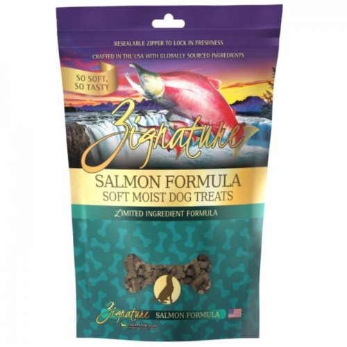 Zignature Salmon Formula Soft Moist Dog Treats (4oz) 超越三文魚香軟鮮肉小食