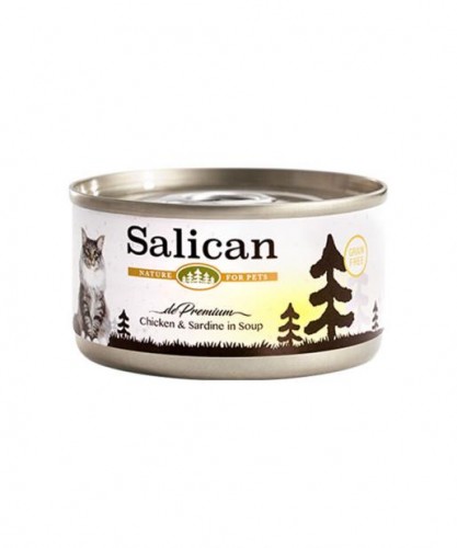 Salican - Chicken & Sardine in Soup 鮮雞肉、沙甸魚配方（清湯）- 85g