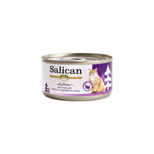 Salican - Pet Food with Turkey & Vegetable in Gravy火雞、蔬菜（肉汁） - 85g