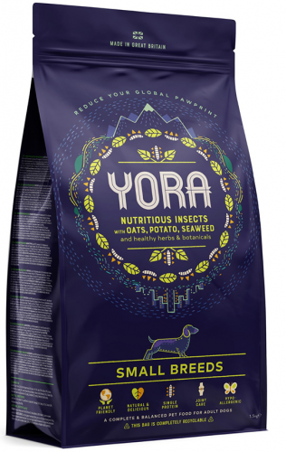 YORA 單一昆蟲蛋白頂級完整配方乾糧 （成犬小型犬種）1.5kg
