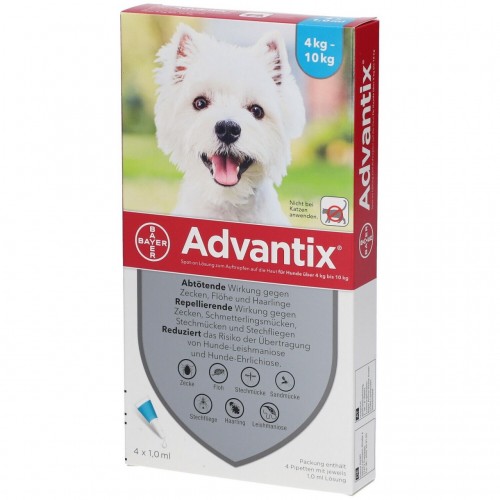 Bayer 犬用 Advocate® 心疥爽4-10 kg 4入