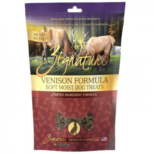 Zignature Venison Formula Soft Moist Dog Treats (4oz) 超越鹿肉香軟鮮肉小食