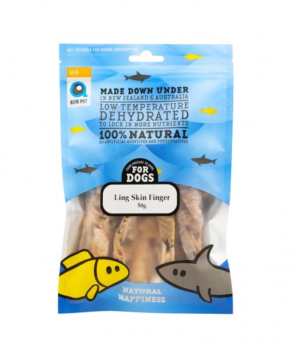 AlfaPet Natural Treat Sea Series - Ling Skin Finger鱈鰵魚條 50g